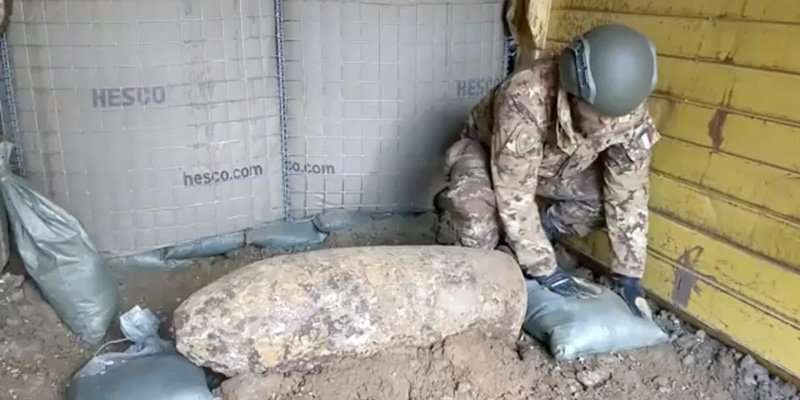 65kg British WWII bomb which was discovered in the city of Turin in Italy.