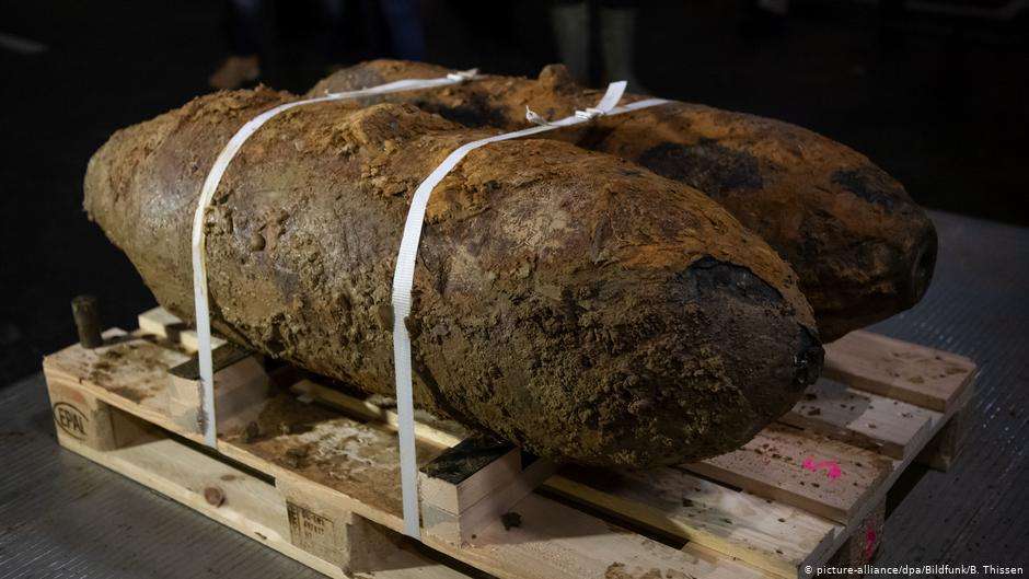WWII unexploded bomb that was discovered in the city of Dortmund in Germany.