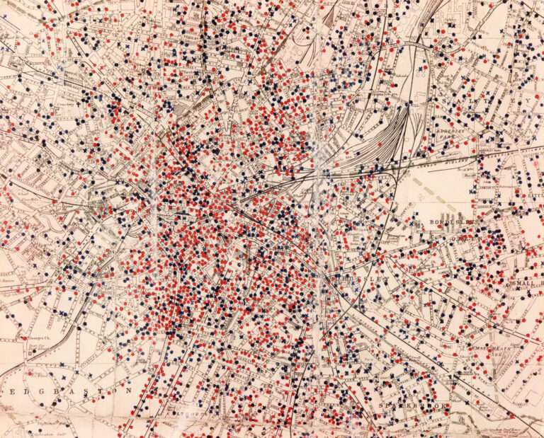 Bomb damage mapping of Birmingham during WWII