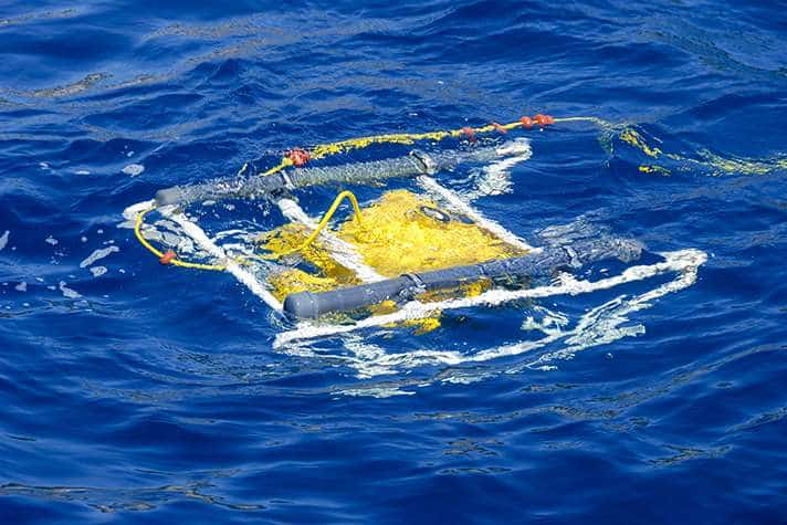 ROV undertaking a UXO Survey at sea